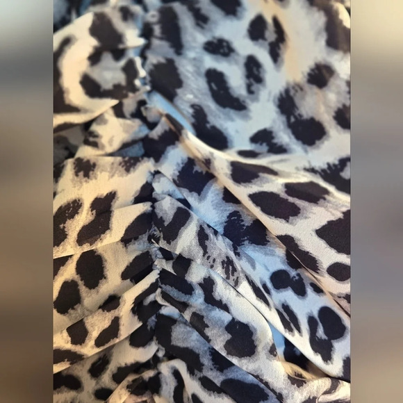 Express Leopard Print Ruched Corset - Picture 4 of 7